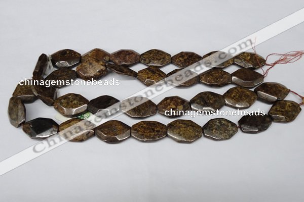 CBZ441 15.5 inches 20*25mm octagonal bronzite gemstone beads