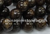 CBZ52 15.5 inches 12mm round bronzite gemstone beads wholesale