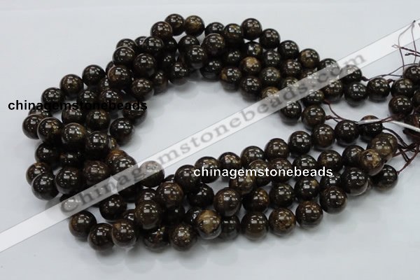 CBZ52 15.5 inches 12mm round bronzite gemstone beads wholesale