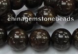 CBZ53 15.5 inches 14mm round bronzite gemstone beads wholesale