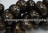 CBZ55 15.5 inches 10*15mm rondelle bronzite gemstone beads wholesale