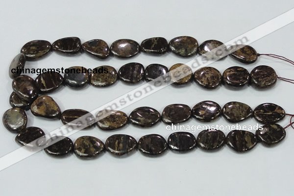 CBZ60 15.5 inches 18*25mm freeform bronzite gemstone beads