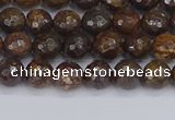 CBZ611 15.5 inches 6mm faceted round bronzite gemstone beads