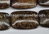 CBZ78 15.5 inches 20*30mm rectangle bronzite gemstone beads