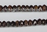 CBZ91 15.5 inches 5*8mm faceted rondelle bronzite gemstone beads