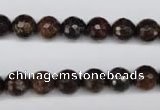 CBZ94 15.5 inches 8mm faceted round bronzite gemstone beads