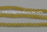 CCA02 15.5 inches 4mm round yellow calcite gemstone beads wholesale