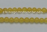 CCA03 15.5 inches 6mm round yellow calcite gemstone beads wholesale