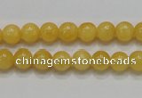 CCA04 15.5 inches 8mm round yellow calcite gemstone beads wholesale