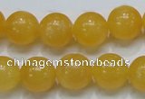 CCA15 15.5 inches 16mm round yellow calcite gemstone beads wholesale