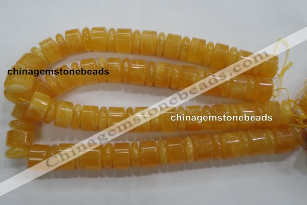 CCA20 15.5 inches 6*18mm & 12*18mm rondelle calcite gemstone beads