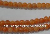 CCA301 15.5 inches 6mm round orange calcite gemstone beads wholesale