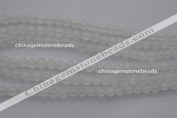 CCA353 15.5 inches 8mm round white calcite beads wholesale
