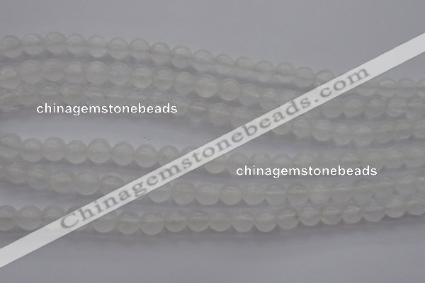 CCA353 15.5 inches 8mm round white calcite beads wholesale