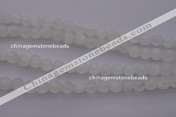 CCA354 15.5 inches 10mm round white calcite beads wholesale