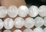 CCA361 15.5 inches 6mm round white calcite gemstone beads