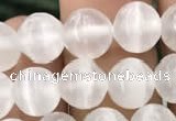 CCA362 15.5 inches 8mm round white calcite gemstone beads