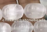 CCA370 15.5 inches 10*14mm rice white calcite gemstone beads