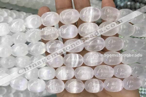 CCA371 15.5 inches 12*16mm rice white calcite gemstone beads