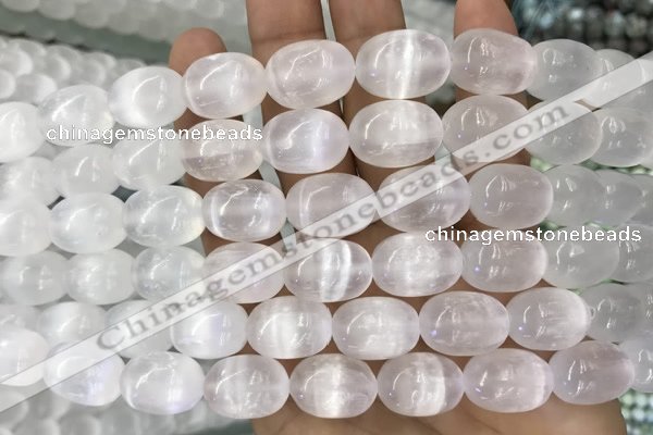 CCA372 15.5 inches 13*18mm rice white calcite gemstone beads