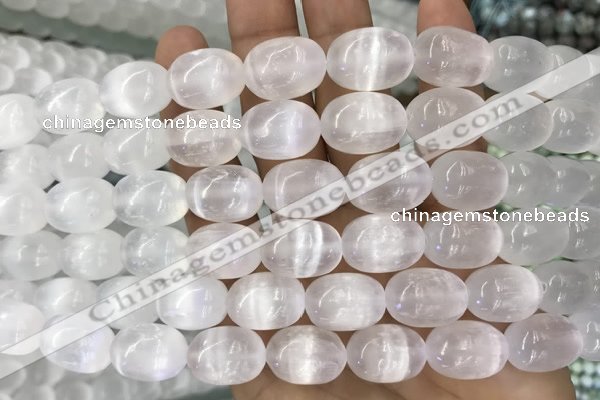 CCA372 15.5 inches 13*18mm rice white calcite gemstone beads