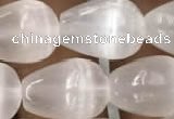 CCA376 15.5 inches 10*14mm teardrop white calcite gemstone beads