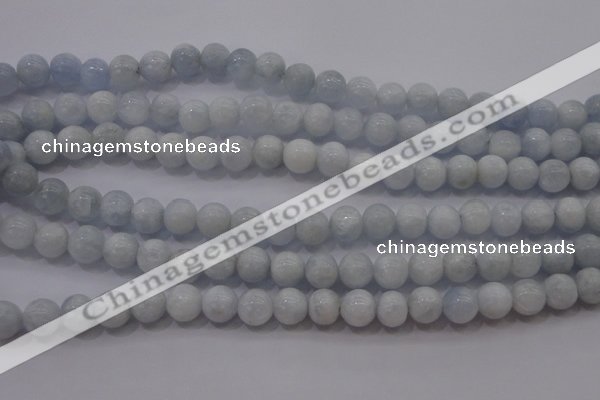 CCA402 15.5 inches 8mm round blue calcite beads wholesale
