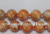 CCA452 15.5 inches 8mm round orange calcite gemstone beads