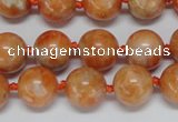 CCA453 15.5 inches 10mm round orange calcite gemstone beads