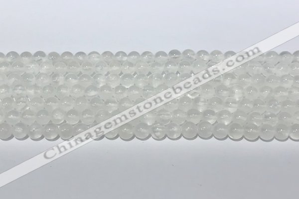 CCA510 15.5 inches 6mm round white calcite gemstone beads