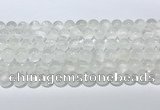 CCA511 15.5 inches 8mm round white calcite gemstone beads