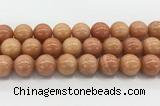 CCA519 15.5 inches 16mm round peach calcite gemstone beads wholesale