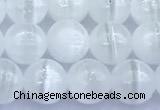 CCA541 15 inches 7mm round white calcite beads