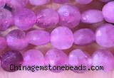 CCB1043 15 inches 4mm faceted coin tourmaline beads