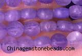 CCB1044 15 inches 4mm faceted coin tanzanite beads