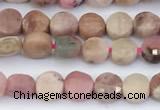 CCB1158 15 inches 4mm faceted coin gemstone beads