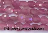 CCB1174 15 inches 4mm faceted coin tourmaline beads