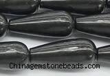 CCB1205 15 inches 8*20mm teardrop shungite beads