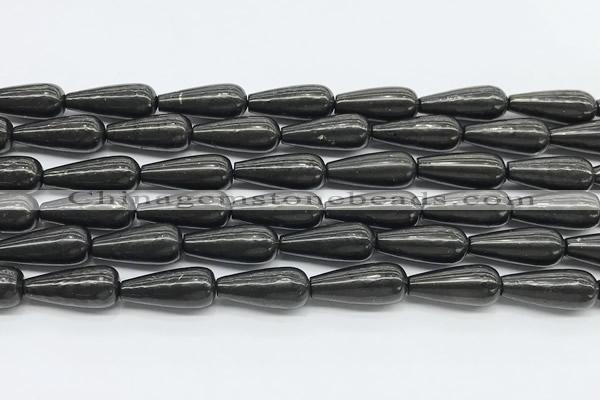 CCB1205 15 inches 8*20mm teardrop shungite beads