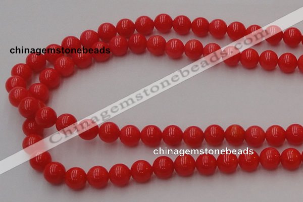 CCB126 15.5 inches 8mm round red coral beads strand wholesale