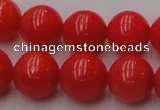 CCB127 15.5 inches 9mm round red coral beads strand wholesale