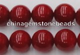 CCB128 15.5 inches 10mm round red coral beads strand wholesale