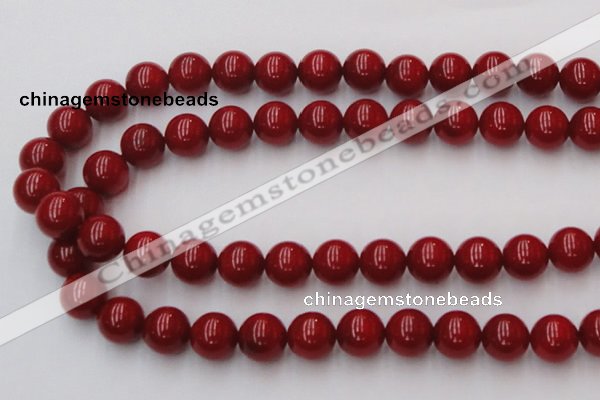 CCB128 15.5 inches 10mm round red coral beads strand wholesale