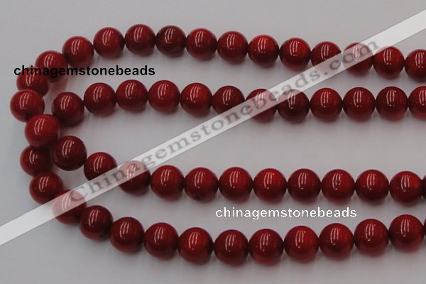 CCB129 15.5 inches 11mm round red coral beads strand wholesale