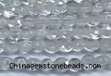 CCB1350 15 inches 2.5mm faceted coin white crystal beads