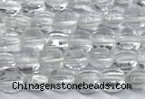 CCB1365 15 inches 4mm faceted coin white crystal beads