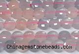 CCB1370 15 inches 4mm faceted coin morganite beads