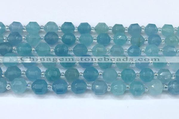 CCB1432 15 inches 7mm - 8mm faceted jade beads