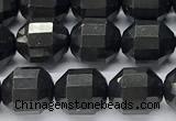 CCB1510 15 inches 7mm - 8mm faceted shungite beads