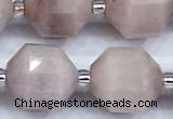 CCB1536 15 inches 11mm - 12mm faceted kunzite gemstone beads